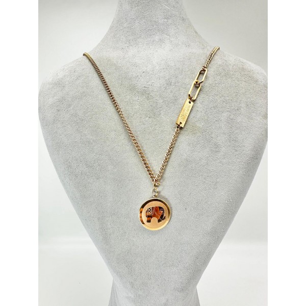 Bronz Fil Desenli Kolye Bronz Fil Desenli Kolye